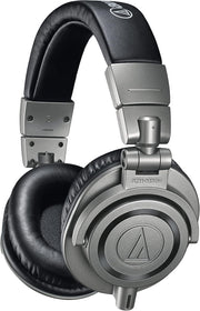 Audio-Technica Ath-M50X Studio Monitor Professional Headphones - Black - Grey Wired