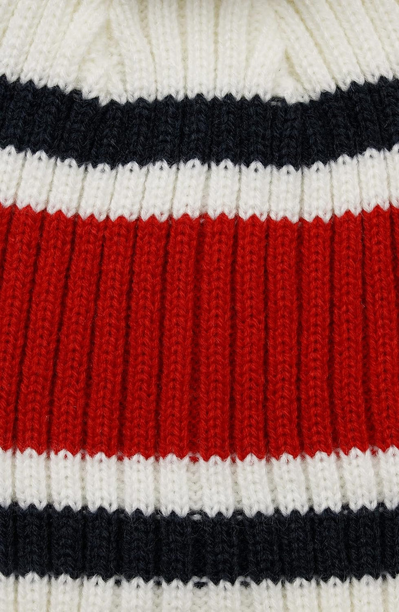girls Beanie and Glove Set Cold Weather Hat - White Ribbed Set