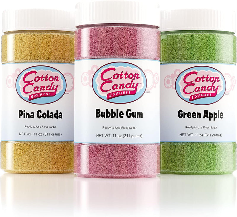 Cotton Candy Express Fun Pack Kit Features Cherry, Blue Ra - 3 Flavors