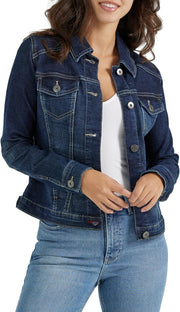 Women's Stretch Denim Jacket - blue