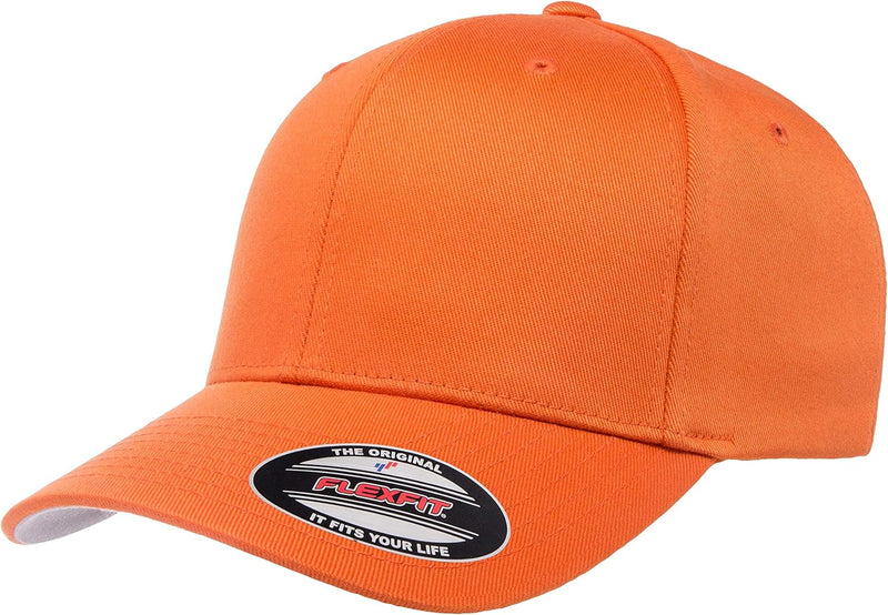 mens Flexfit Men's Athletic Baseball Fitted Cap - Sunset Chevron Orange/Evening Red