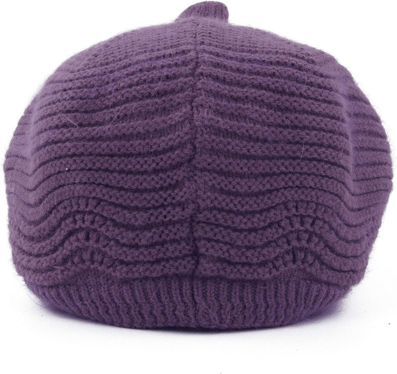 Muryobao Women's Winter Warm Slouchy Cable Knit Beanie Skull Hat with Visor