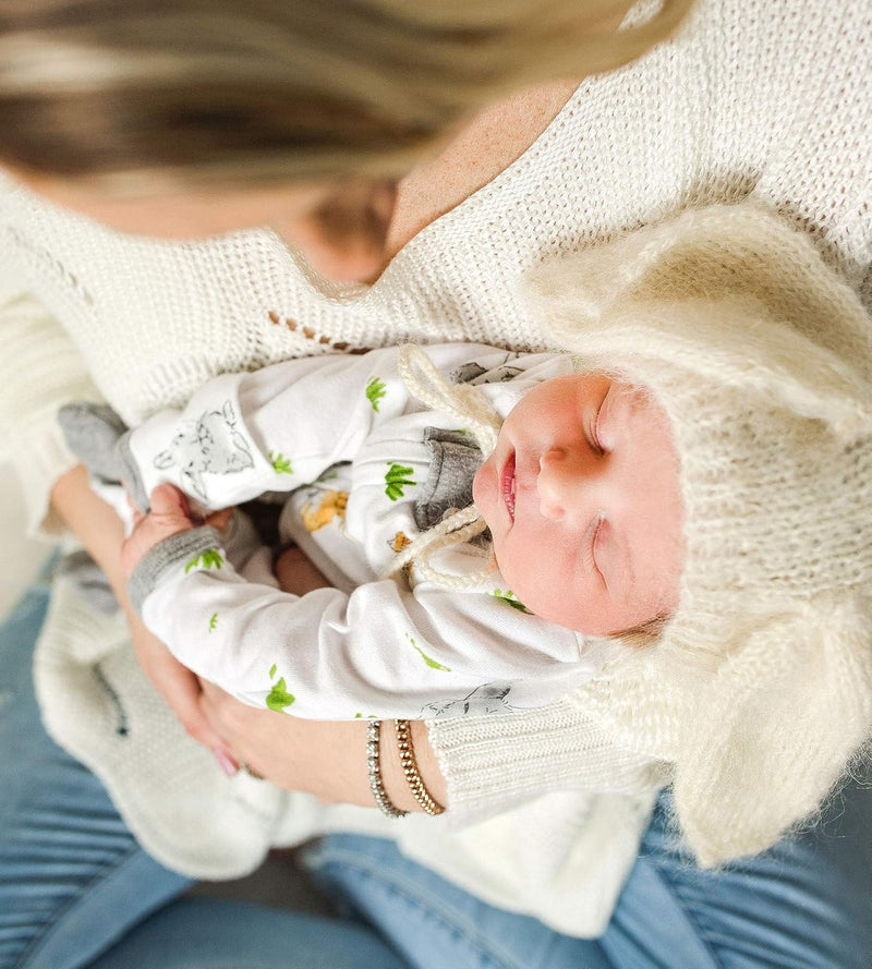 Burt's Bees Baby Unisex Baby Sleep & Play, Organic One-Piece Romper-Jumpsuit PJ, Zip Front Footed Pajama Footie