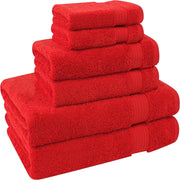 Cotton Paradise Hotel & Spa Quality, Absorbent and Soft Decorative Kitchen and Bathroom Sets, 6 Piece Turkish Towel Set, Includes 2 Bath Towels, 2 Hand Towels, 2 Washcloths, Charcoal Grey