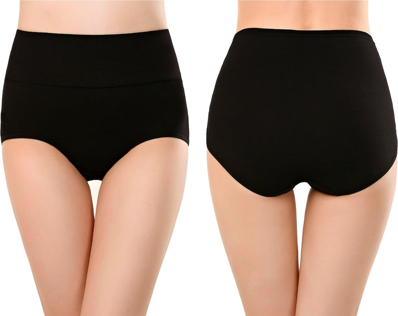 cauniss Womens High Waist Cotton Panties C Section Recovery Postpartum Soft Stretchy Full Coverage Underwear(5 Pack)