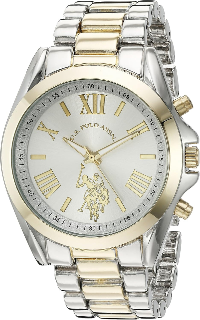 Women's Quartz Watch, Analog Display and Gold Plated Strap USC40117
