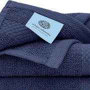 White Classic Luxury Cotton Washcloths - Small Hotel Spa Bathroom Face Towel | 12 Pack |