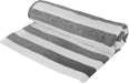 Bliss Casa Oversized Beach Towels (2 Pack, 90x180 cm) - Extra Large 100% Cotton Summer Pool Cabana Stripe Highly Absorbent & Soft Towel (Beach Towel - 2PC, Blue)