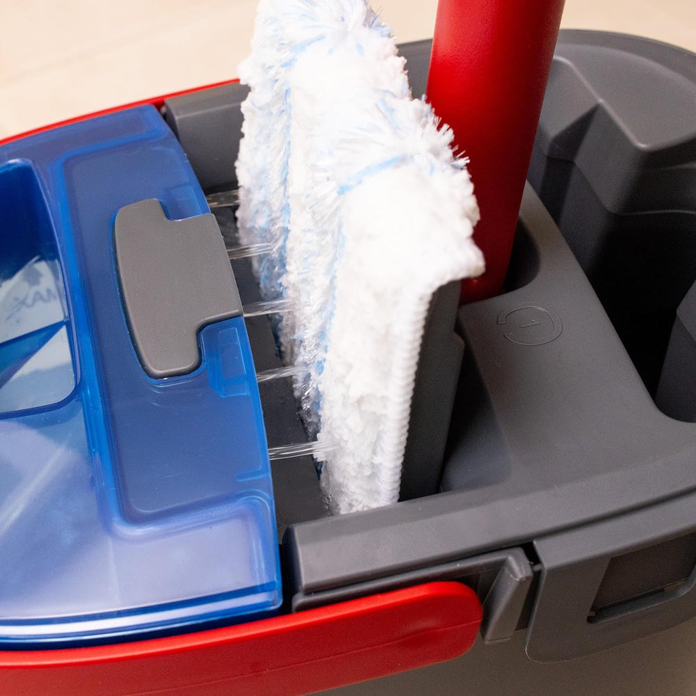 H2PrO Floor Mop 100% Separation of Fresh and Dirty Water Water-Saving Design One-Handed Operation Compact Storage Ergonomic Handle Microfibre Comfort Pack