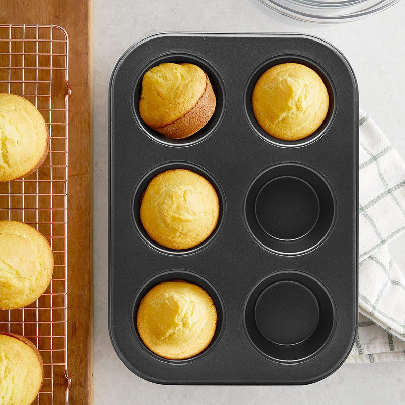 RK Non Stick Muffin Tray Baking Pan Cupcake Pan 6 Cup , Rntp04 , Mini Muffin Pan , Cake Mould , Cupcake Pan , Bundt Pan , Bakeware