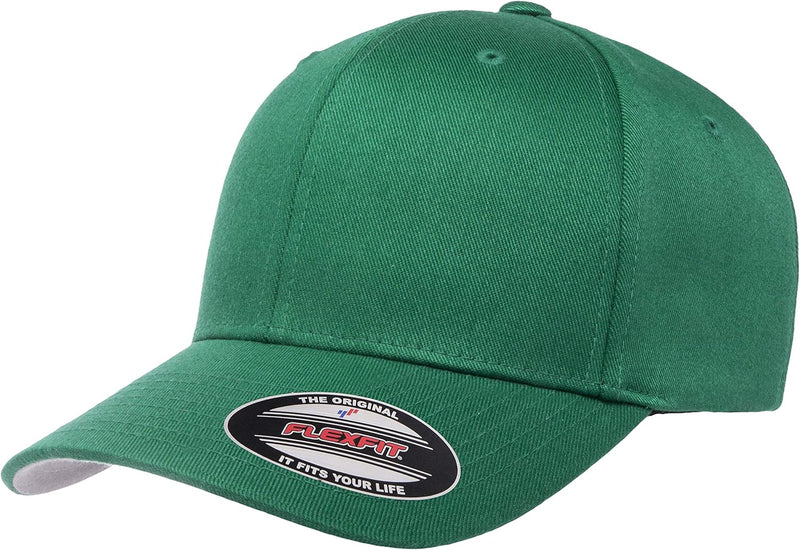 mens Flexfit Men's Athletic Baseball Fitted Cap - Pepper Green