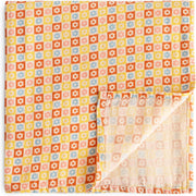 Organic Cotton Muslin Baby Blanket - Extra Soft Breathable Newborn Baby Blanket for Swaddling, Nursing & Cuddling - Pre-Washed for Delicate Skin Caramel Dots - Happy Flowers Check