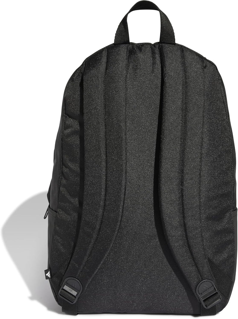 adidas Classic Back-to-School Badge of Sport Backpack, Recycled Polyester, Black