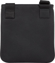 Men Essential PU Mini Crossover Shoulder Bag Small, Black (Black), One Size