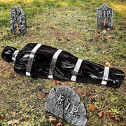 Halloween Decorations Outdoor Dead Body Props - Scary Fake Corpse in Bag Hallowmas Prop Creepy Haunted House Decor (Requires Assembly) (red) - black