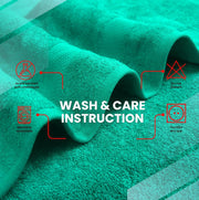 Infinitee Xclusives Premium Bath Towels Set Pack of 4-100% Ring Spun Cotton Bath Towels 70cm x 140cm - Highly Absorbent Durable Towels, Perfect for Daily Use (Charming Grey, Bath Towels)