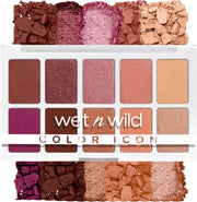 Color Icon 10-Pan Palette, Eyeshadow Palette, 10 Richly Pigmented Colors for Everyday Makeup, Long-Lasting and Easy to Blend Formula, Nude Awakening - Heart & Sol