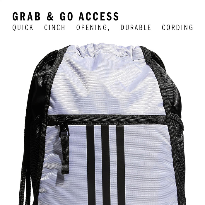 adidas Alliance Sackpack Drawstring Backpack Gym Bag