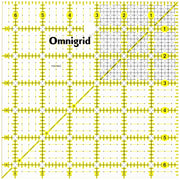 Omnigrid Ruler 1x6" - Square 6-Â½" x 6-Â½"