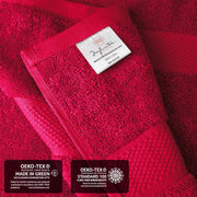 Infinitee Xclusives Premium Bath Towels Set Pack of 4-100% Ring Spun Cotton Bath Towels 70cm x 140cm - Highly Absorbent Durable Towels, Perfect for Daily Use (Charming Grey, Bath Towels)