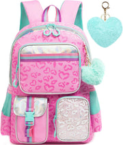 girls F00198 backpack - flower butterfly lily:pink