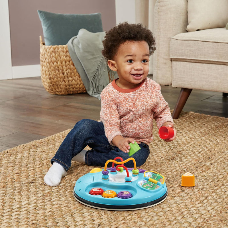 LeapFrog ABCs and Activities Wooden Table Educational play table with letters, numbers, and sensory activities that help toddlers build fine motor skills and early literacy knowledge.