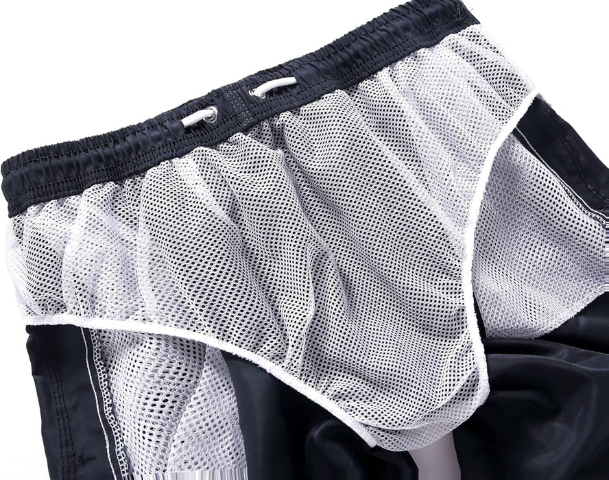 BananaHome Men's Swim Trunks Quick Dry Beach Shorts with Pockets and Mesh Lining, Dry Swim Trunk, Casual Sports Lightweight Swimsuit