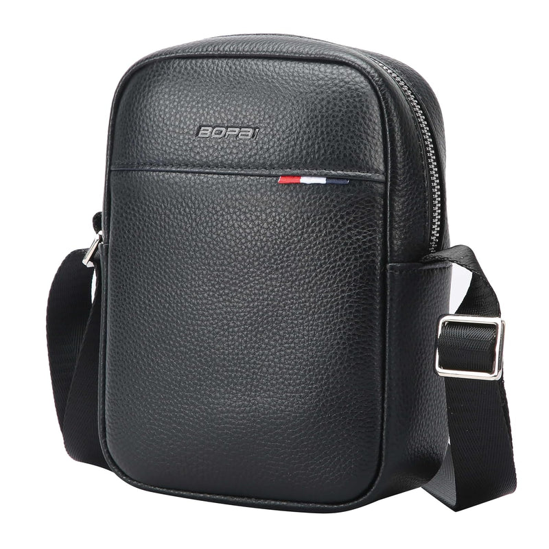 Bopai Unisex Premium Side Sling Bag Water Resistant Synthetic Leather Crossbody Bag for Travel Office Business, BO-SL591