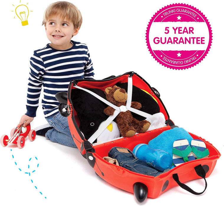 Trunki Harley The Ladybug Ride On Suitcase Red TI0092-GB01
