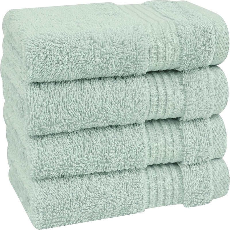 Cotton Paradise Hotel & Spa Quality, Absorbent and Soft Decorative Kitchen and Bathroom Sets, 6 Piece Turkish Towel Set, Includes 2 Bath Towels, 2 Hand Towels, 2 Washcloths, Charcoal Grey