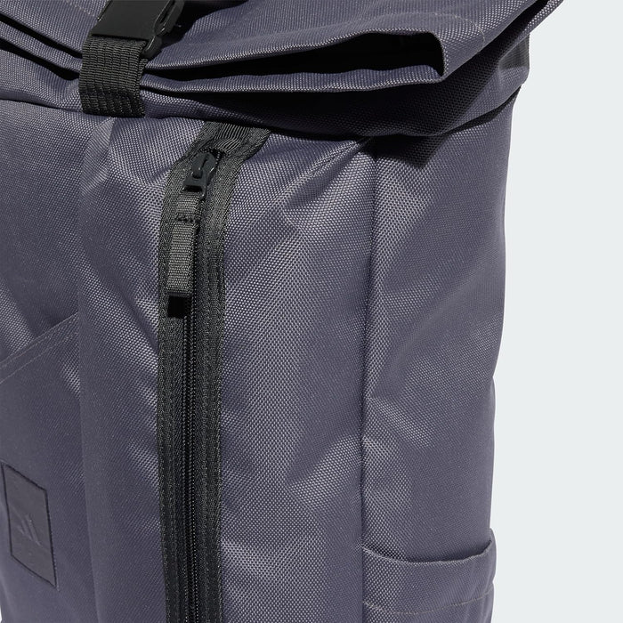 adidas adidas Utility Backpack Roll Top, Recycled Polyester, Grey