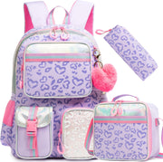 girls F00198 backpack - 3pcs Purple Love