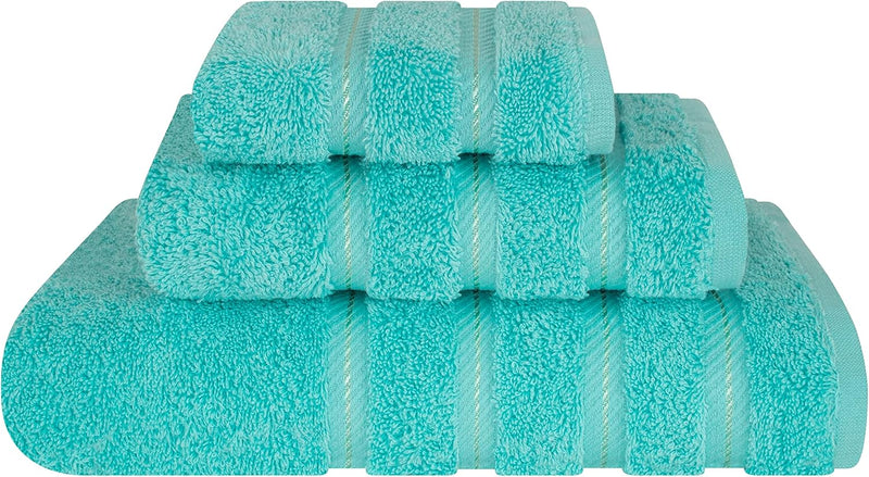 American Soft Linen GMSD 6-Piece 100% Turkish Genuine Cotton Premium & Luxury Towel Set for Bathroom & Kitchen, 2 Bath Towels, 2 Hand Towels & 2 Washcloths [Worth $72.95] - Rockridge Grey