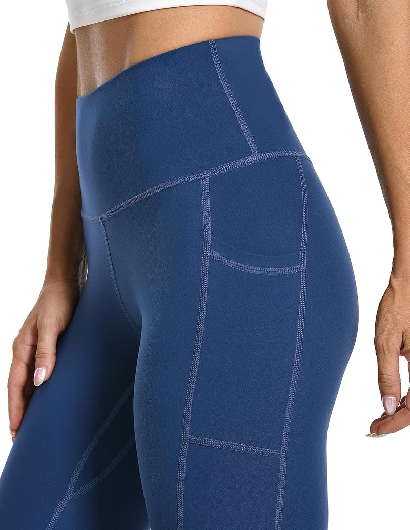 Colorfulkoala Women's High Waisted Tummy Control Workout Leggings 7/8 Length Yoga Pants with Pockets