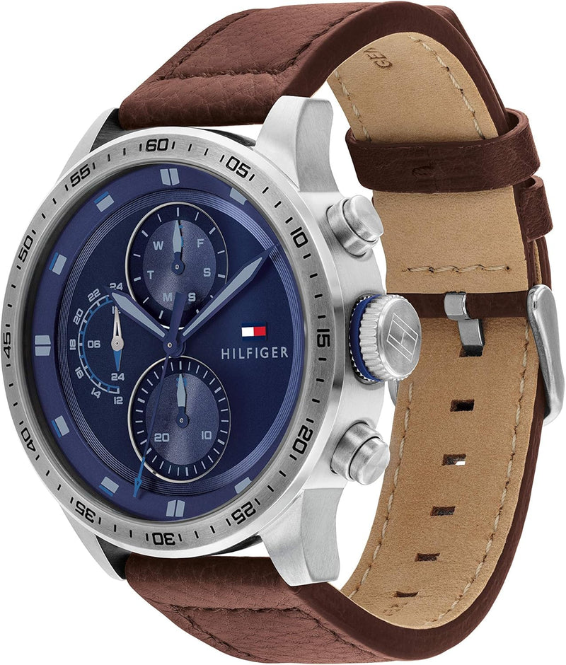 TRENT Men Watch, Analog - BLUE / BROWN