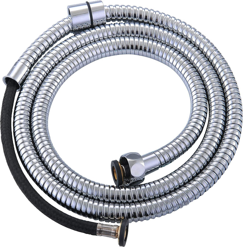 AVAbay 70-Inch Bidet Hose - Long Shower Head Stainless Steel Hose Bathroom Toilet Handheld Showerhead Sprayer Extension Replacement Part with Brass Coupler, Polished Chrome