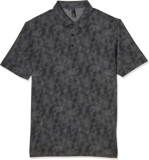 Men Ultimate365 Textured Print Polo Shirt - Black