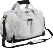 Ultimate Gym Bag 2.0: Durable Crowdsource Designed Duffel Bag with 10 Optimal Compartments, Water Resistant Pouch, Green, 11.5"H x 10.5"W x 20"L - Silver