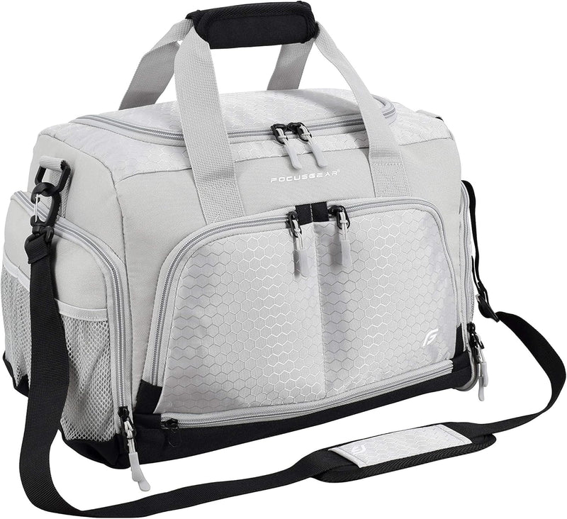Ultimate Gym Bag 2.0: Durable Crowdsource Designed Duffel Bag with 10 Optimal Compartments, Water Resistant Pouch, Green, 11.5"H x 10.5"W x 20"L - Silver