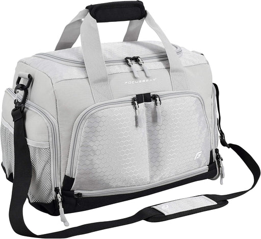 Ultimate Gym Bag 2.0: Durable Crowdsource Designed Duffel Bag with 10 Optimal Compartments, Water Resistant Pouch, Green, 11.5"H x 10.5"W x 20"L - Silver