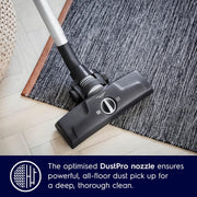 Electrolux 2200W Bagless Canister Vacuum Cleaner, Powerful Suction & Quiet Operation, Silent Motor Technology & Easy Empty, Allergyplus Clean Air Filtration for Pet Hair, Hard Floor & Carpet ZSPC2000 - Blue