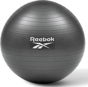 Reebok Gymball - Exercise Ball with Dual Textured Non-Slip Surface for Maximum Grip - for Core Workout, Improving Stability, and Posture at Home or The Gym - Pump Included - Black