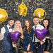 BEAYFILY 24 Pack Shimmer Wall Backdrop Party Decorations,Shimmer Wall Panels Sequins Wall Panels for Wedding, Anniversary, Birthday, Graduations,Engagement,and Bachelorette (Black, 24)