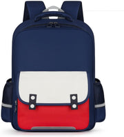 Kids Lightweight Backpack (3-6 Years) - Preschool Essentials Bag with Front Zip, Ergonomic Support - Red