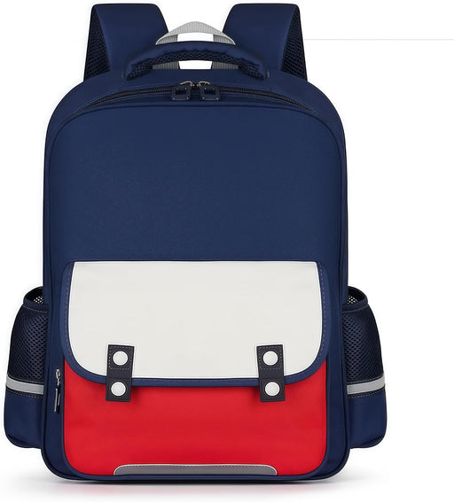 Kids Lightweight Backpack (3-6 Years) - Preschool Essentials Bag with Front Zip, Ergonomic Support - Red
