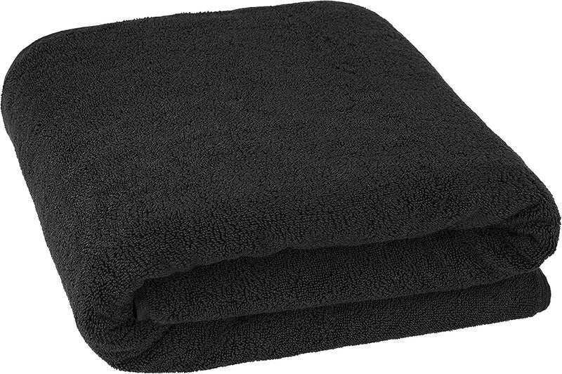 Cotton Paradise Hotel & Spa Quality, Absorbent and Soft Decorative Kitchen and Bathroom Sets, 6 Piece Turkish Towel Set, Includes 2 Bath Towels, 2 Hand Towels, 2 Washcloths, Charcoal Grey