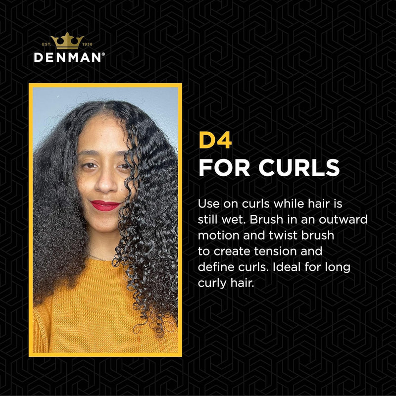 Denman Classic Styling Brush 7 Rows - D3 - Hair Brush for Blow-Drying & Styling â€“ Detangling, Separating, Shaping & Defining Curls
