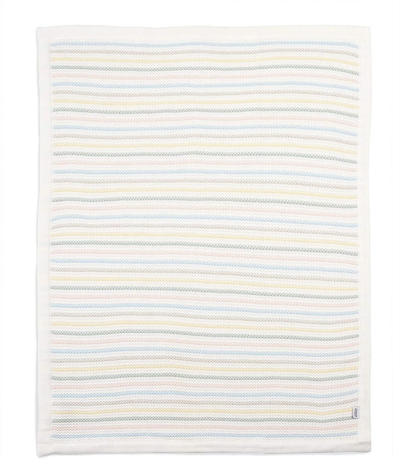 Mamas & Papas Knitted Blanket, Soft Pastel, 70 x 90 cm
