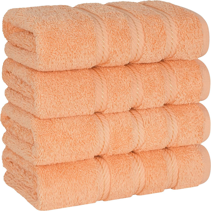 American Soft Linen GMSD 6-Piece 100% Turkish Genuine Cotton Premium & Luxury Towel Set for Bathroom & Kitchen, 2 Bath Towels, 2 Hand Towels & 2 Washcloths [Worth $72.95] - Rockridge Grey