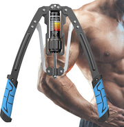 Twister Arm Exerciser - Adjustable 10-200kg Hydraulic Power Home Chest Expander, Shoulder Muscle Training Fitness Equipment, Arm Enhanced Exercise Strengthener - Black-Blue